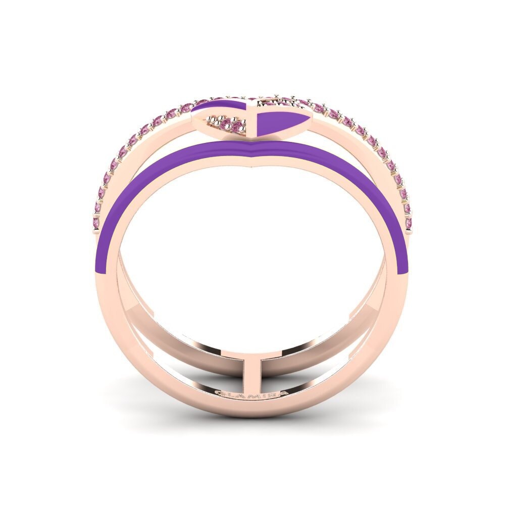 Rhodolite Garnet Ring Variegated