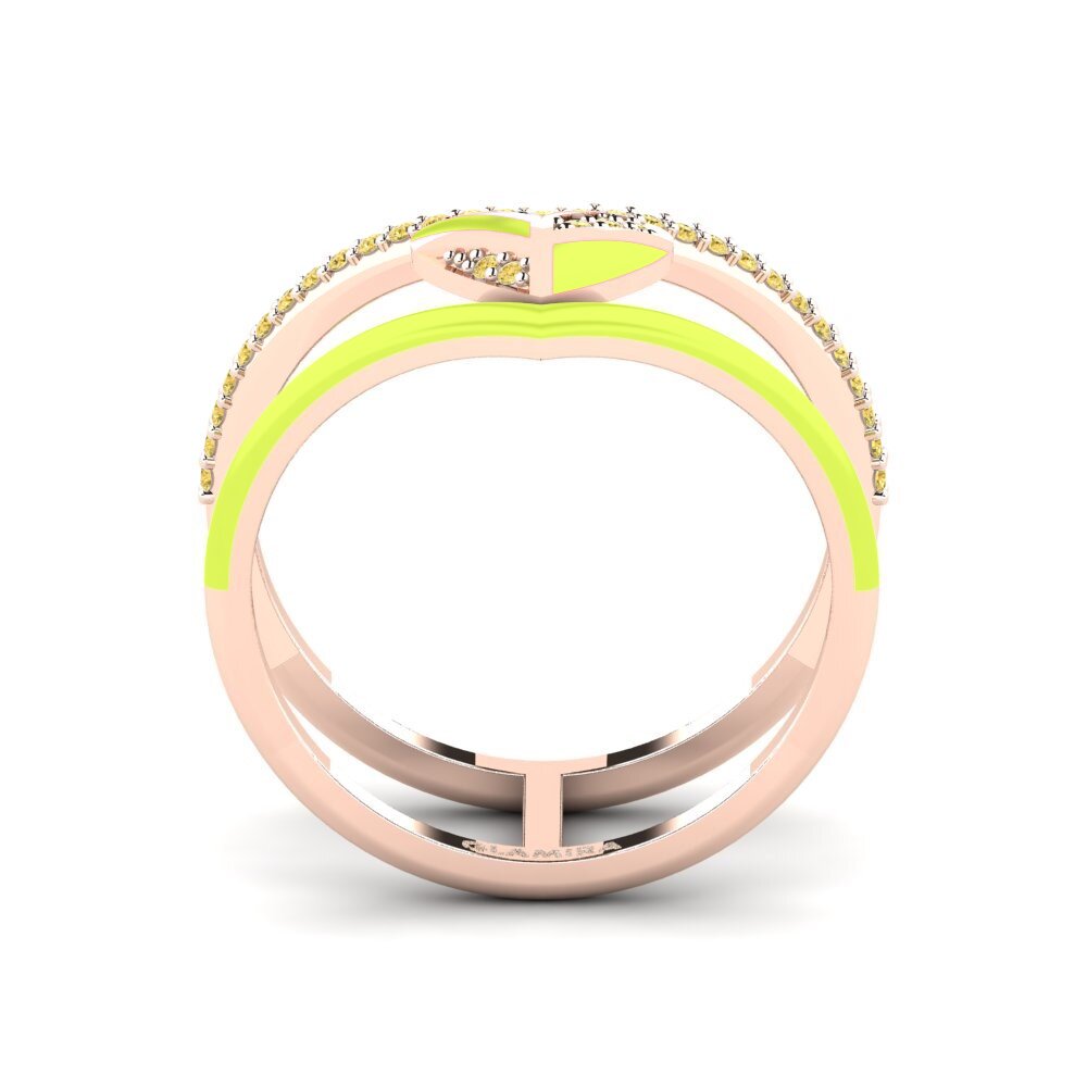 Gelber Diamant Ring Variegated
