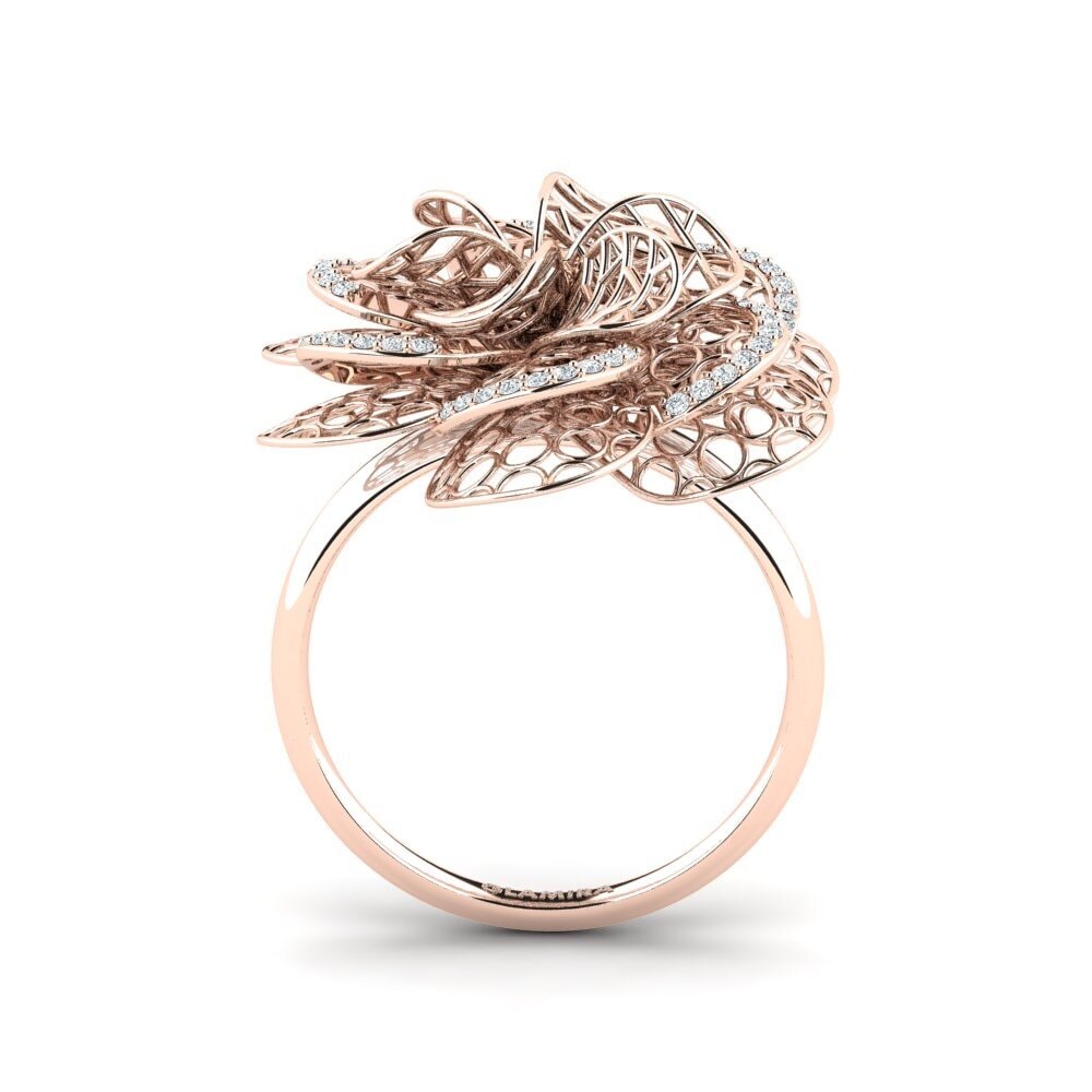 14k Oro Rosa Anillo Aytenor