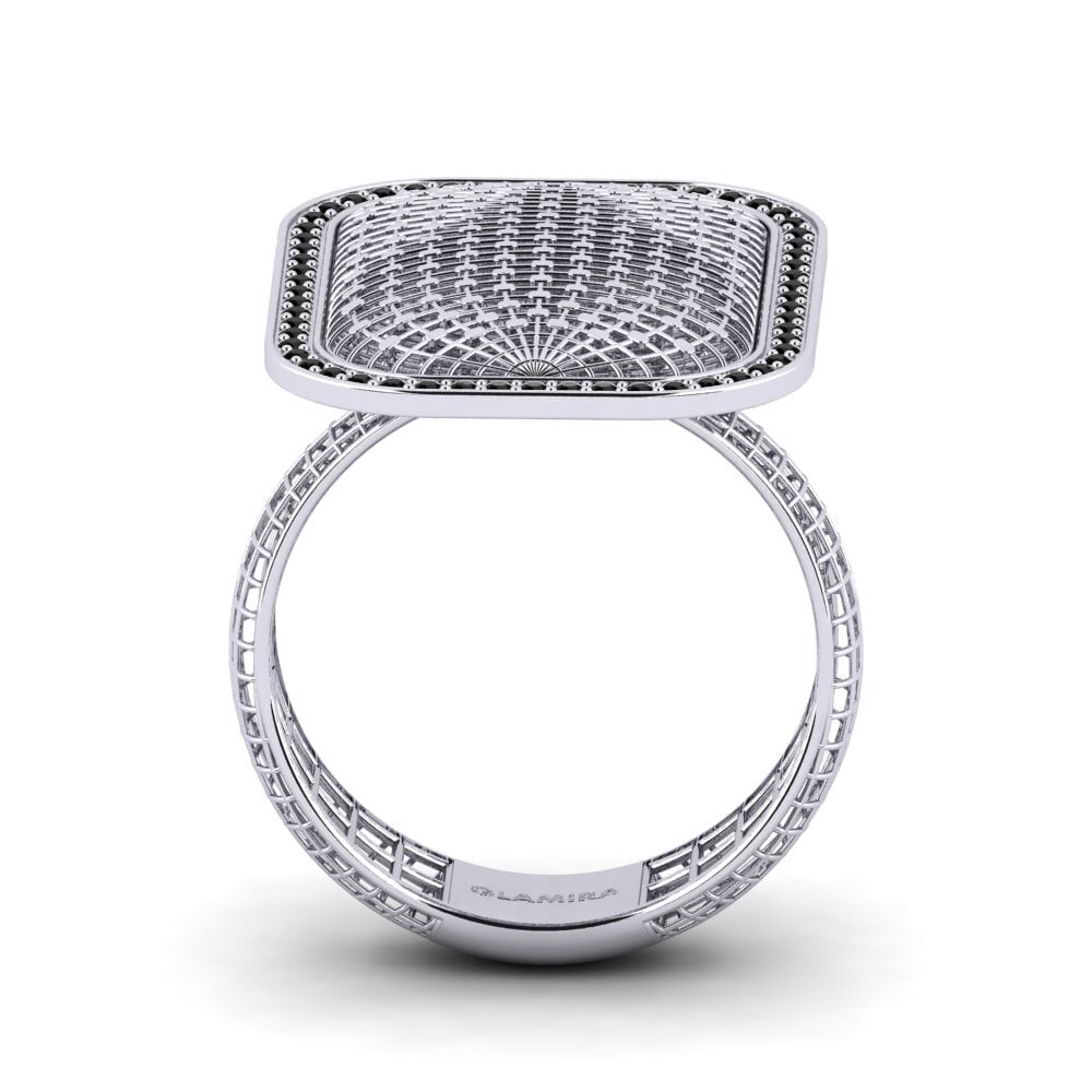 Diamante Negro Anillo Canoellan