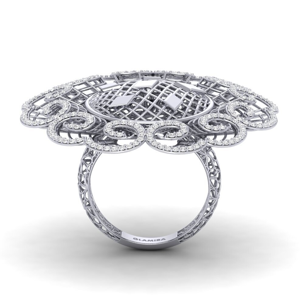 White sapphire Ring Canonnaggi
