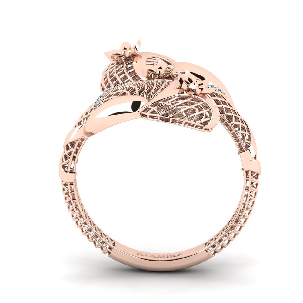 14K Rood Goud Zirkoon Ringen Caveau