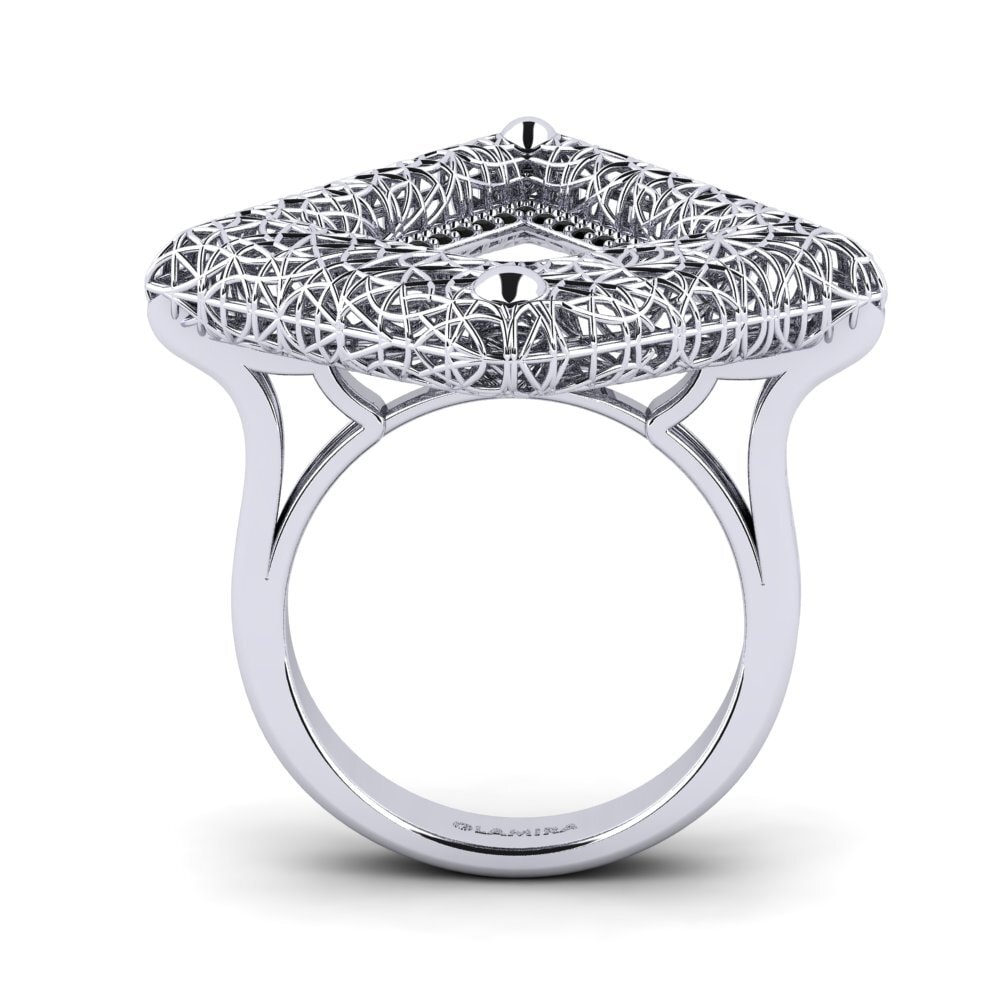 Zafiro negro Anillo Romello