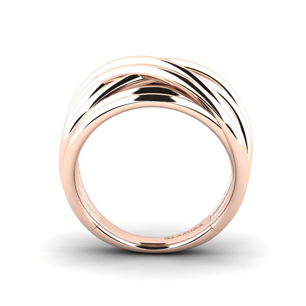 14k Oro Rosa Anillo Hoban