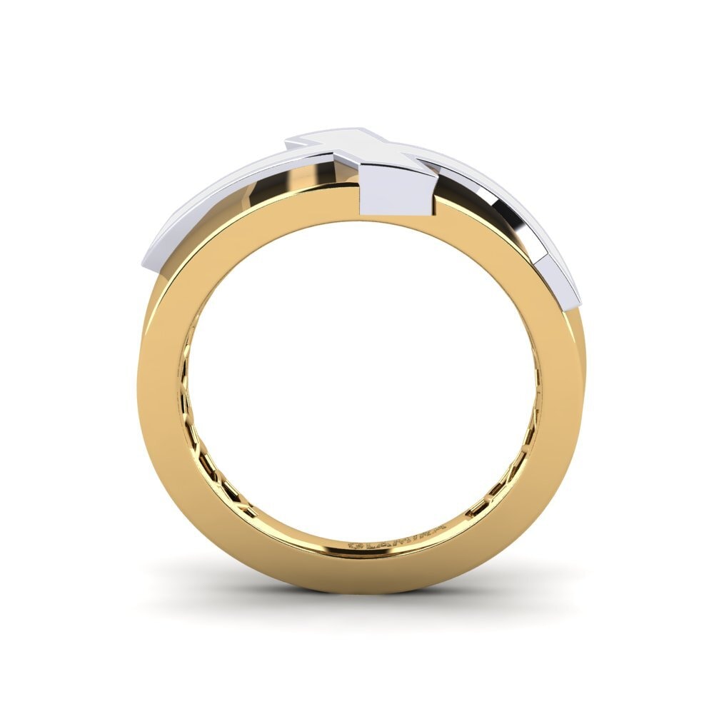 Or Jaune & Blanc 14k Bague Hunts