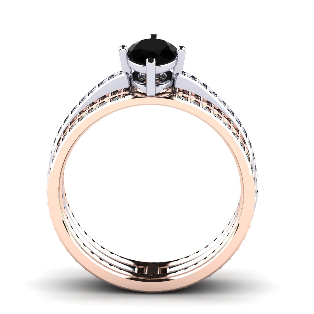 Black Diamond Engagement Ring Juvenile
