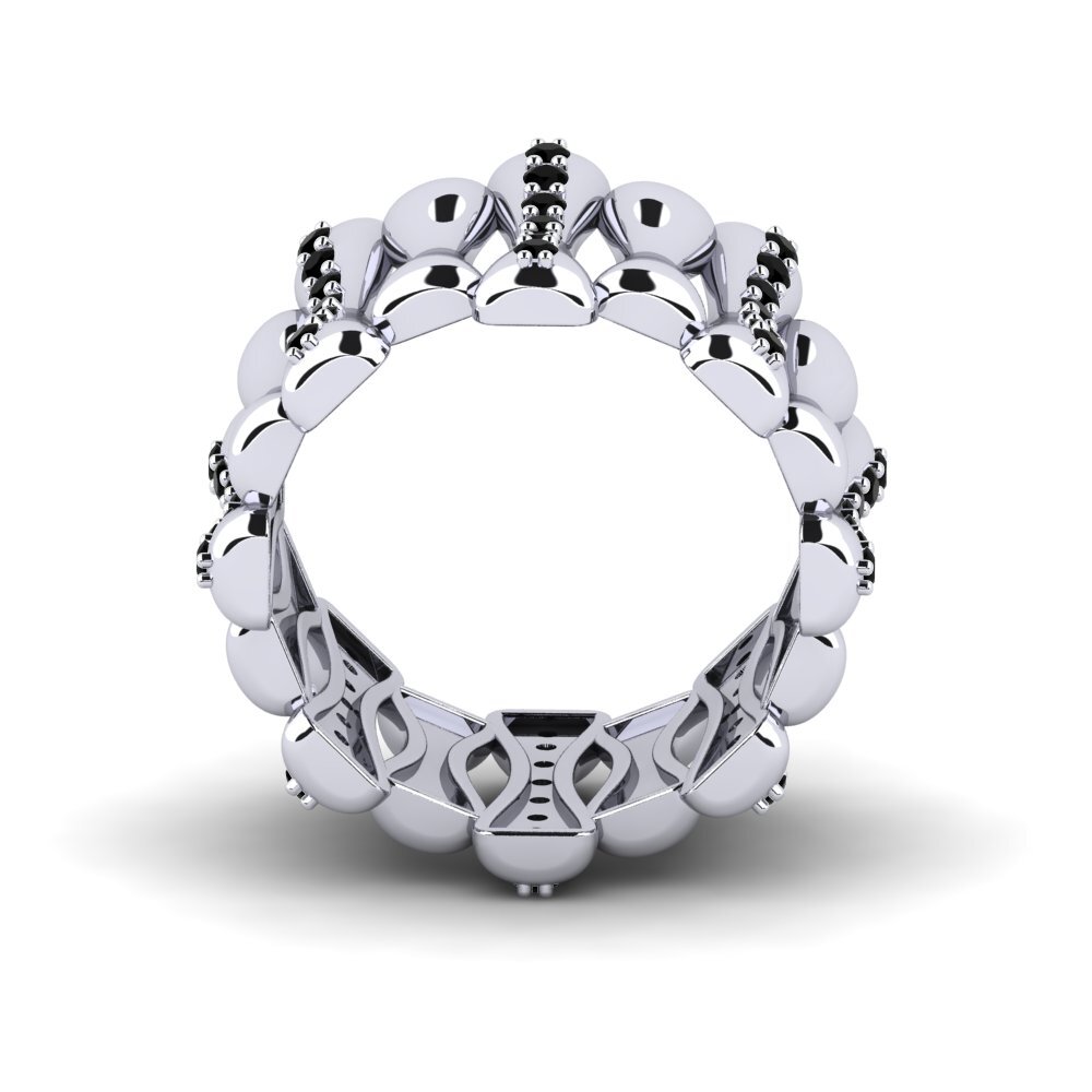 Zafiro negro Anillo Molter
