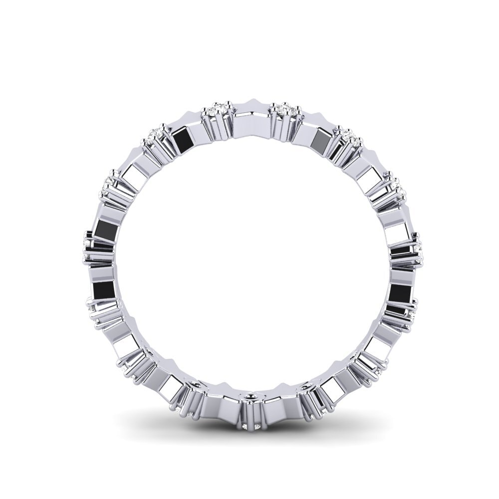 Zafiro blanco Anillo Peyne