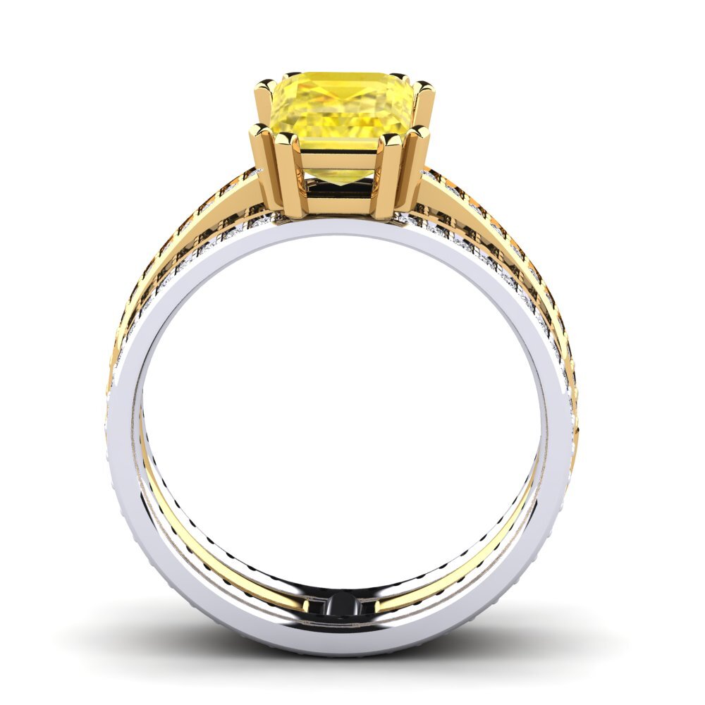 Yellow Sapphire Engagement Ring Precoce