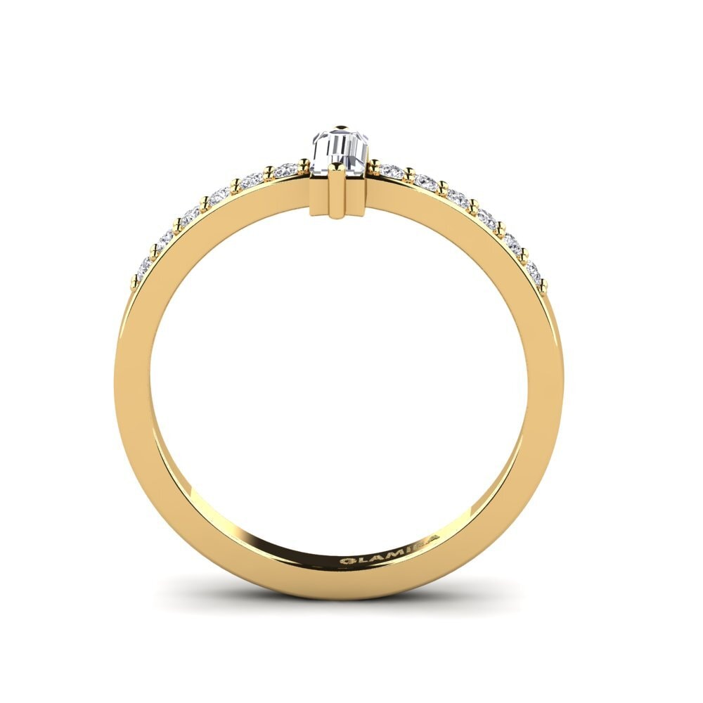 14ct Yellow Gold Engagement Ring Balos