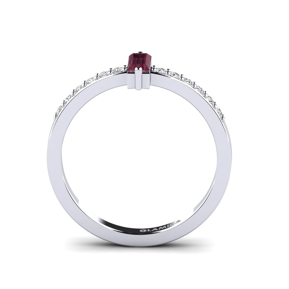 Rhodolite Garnet Engagement Ring Balos
