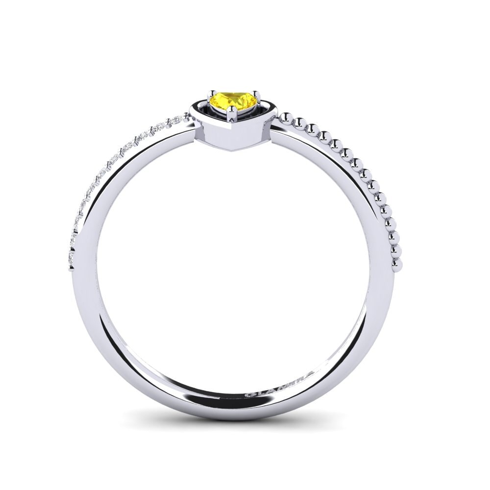 Yellow Sapphire Women's Ring Danitacsa