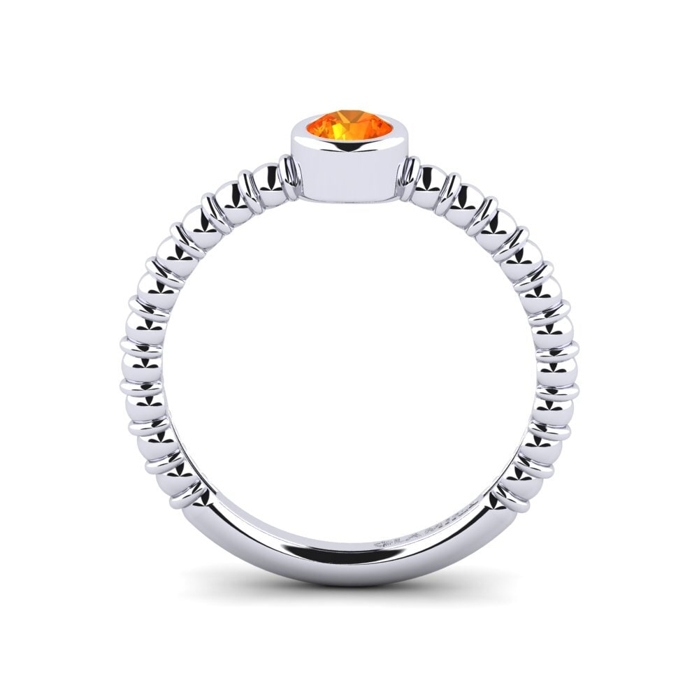 Zafiro Naranja Anillo de Mujer Monny