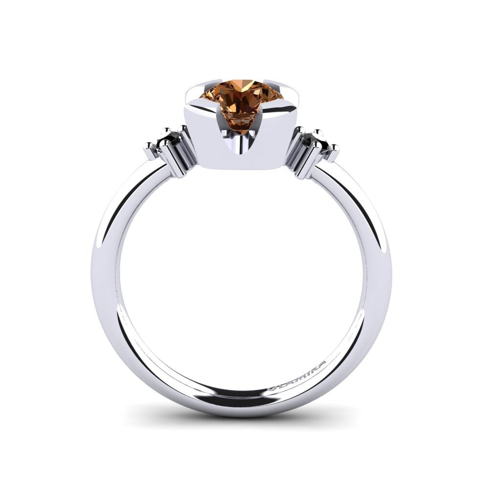 Brown Diamond Engagement Ring Adoray