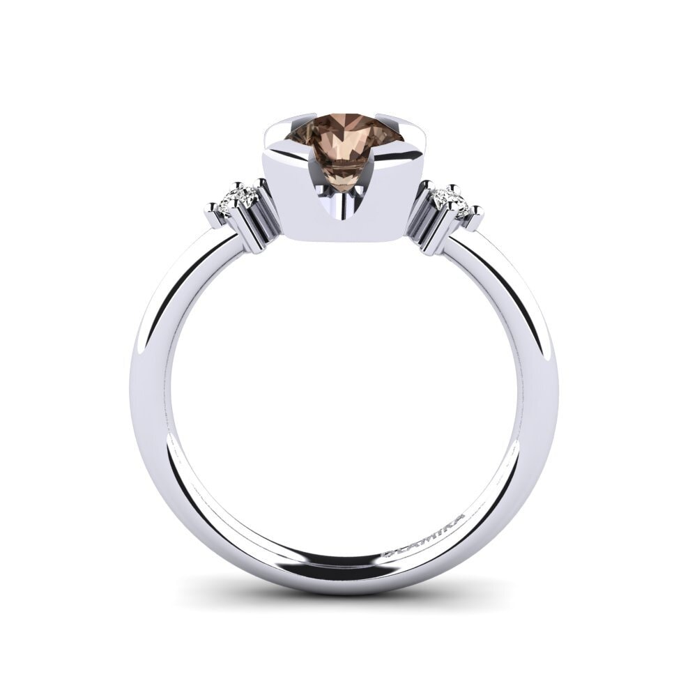 Smoky Quartz Engagement Ring Adoray