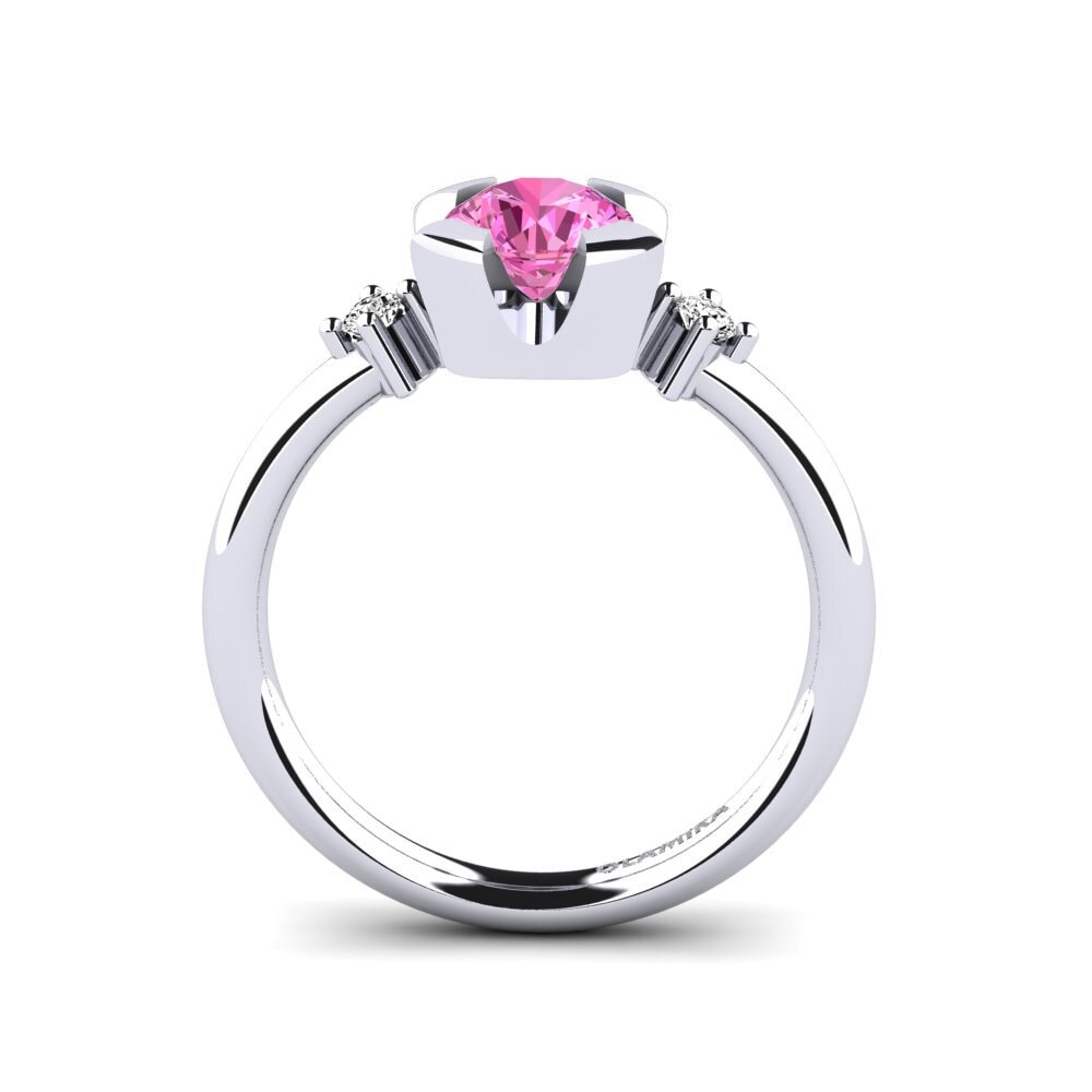 Pink Topaz Engagement Ring Adoray