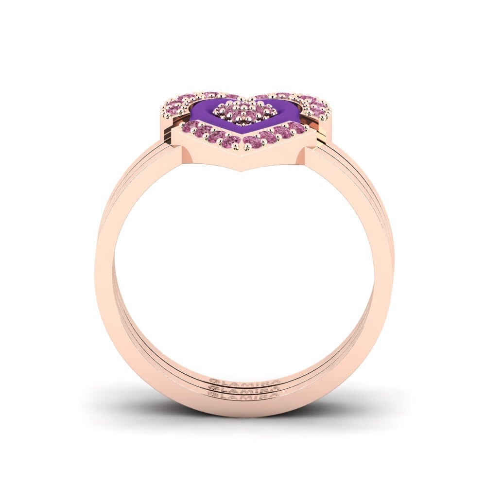 Rhodolite Garnet Ring Adjustablelove Set