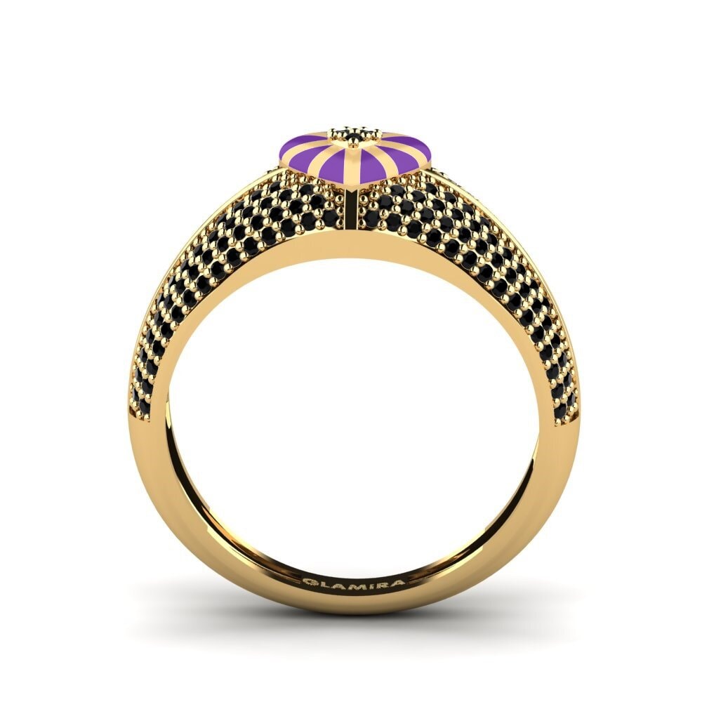 Schwarzer Diamant Ring Chartreuse