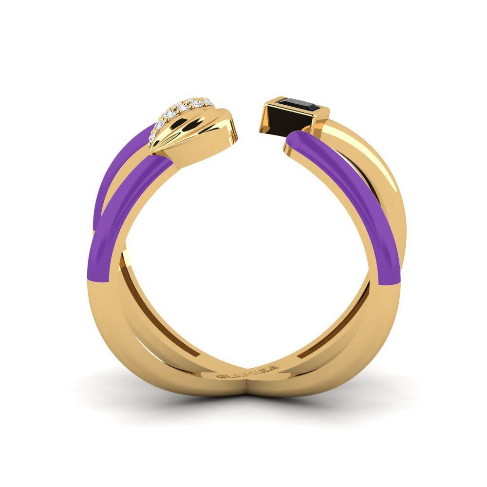 Schwarzer Diamant Ring Hued