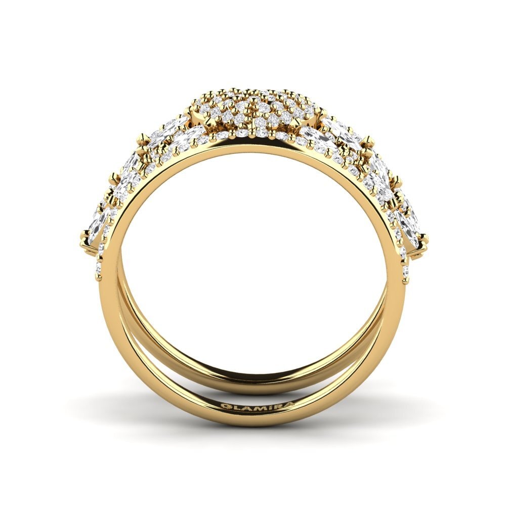 Zafiro blanco Anillo Lidenska