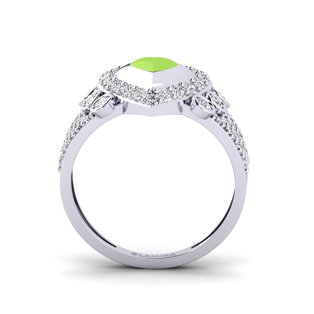 14ct White Gold Ring Trappabuono