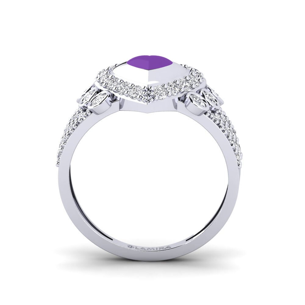 14ct White Gold Ring Trappabuono