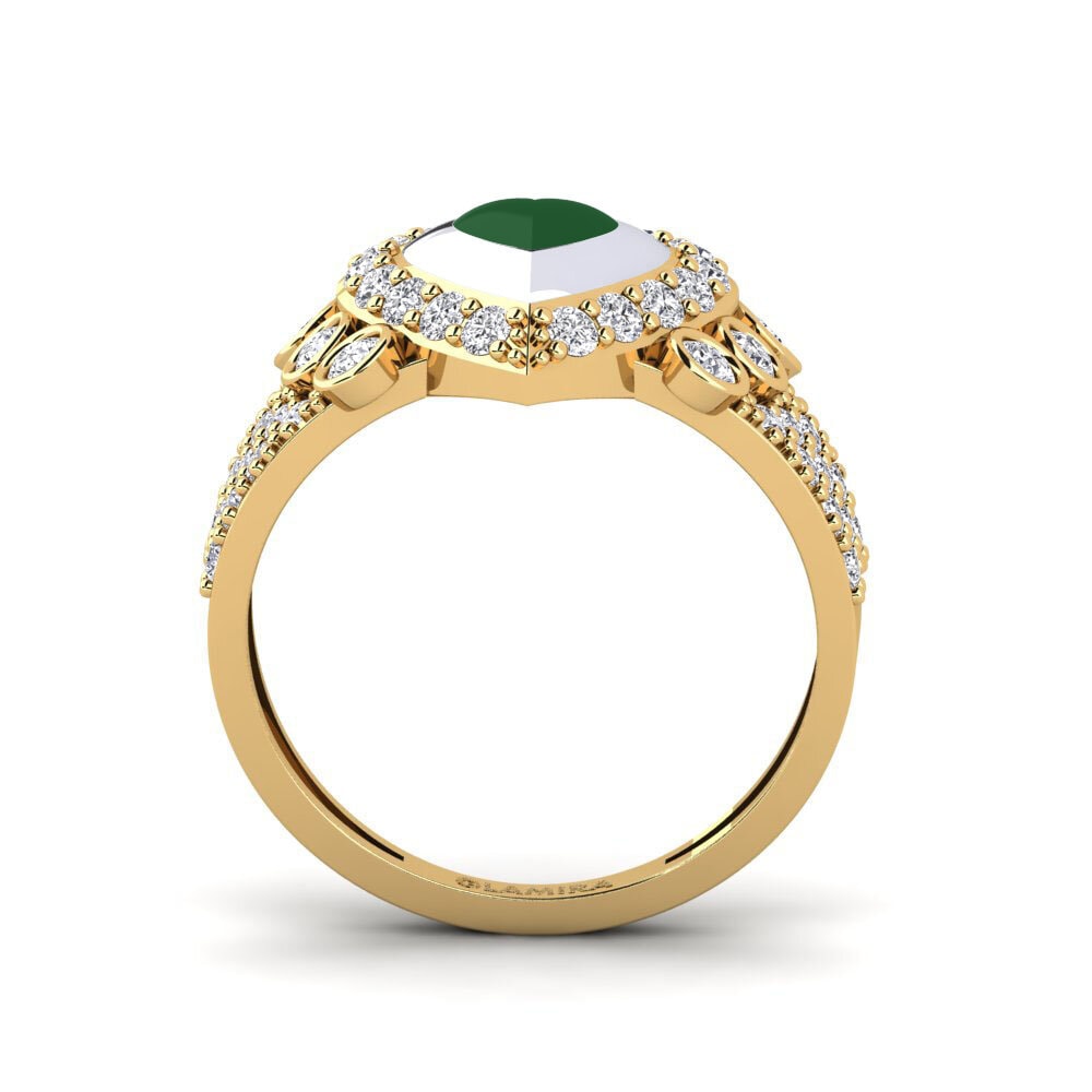 750 Gelb & Weißgold Ring Trappabuono