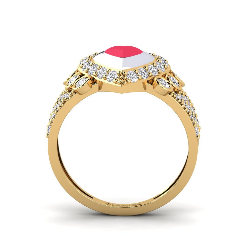 375 Gelb & Weißgold Ring Trappabuono