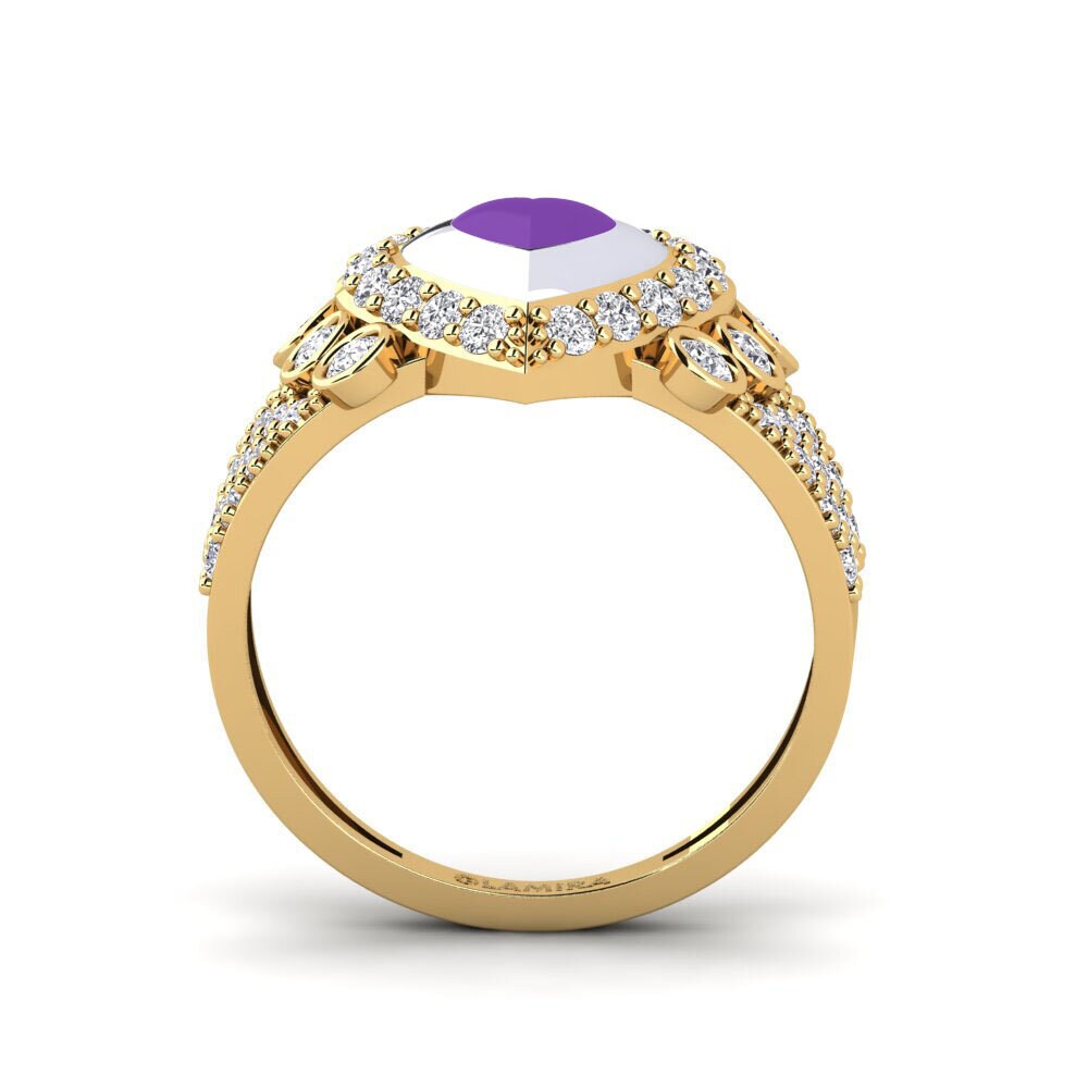 750 Gelb & Weißgold Ring Trappabuono