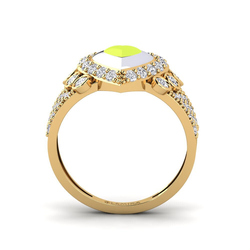 750 Gelb & Weißgold Ring Trappabuono