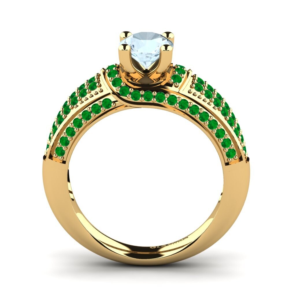 Aquamarine Engagement Ring Anica