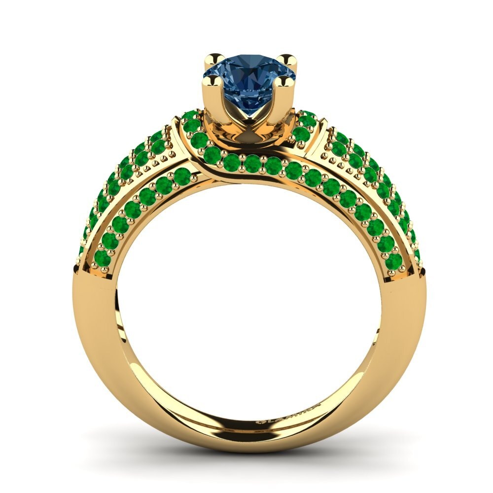 Blue Diamond Engagement Ring Anica
