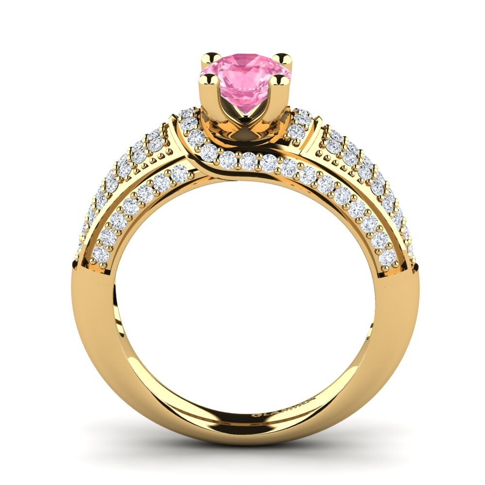 Pink Sapphire Engagement Ring Anica