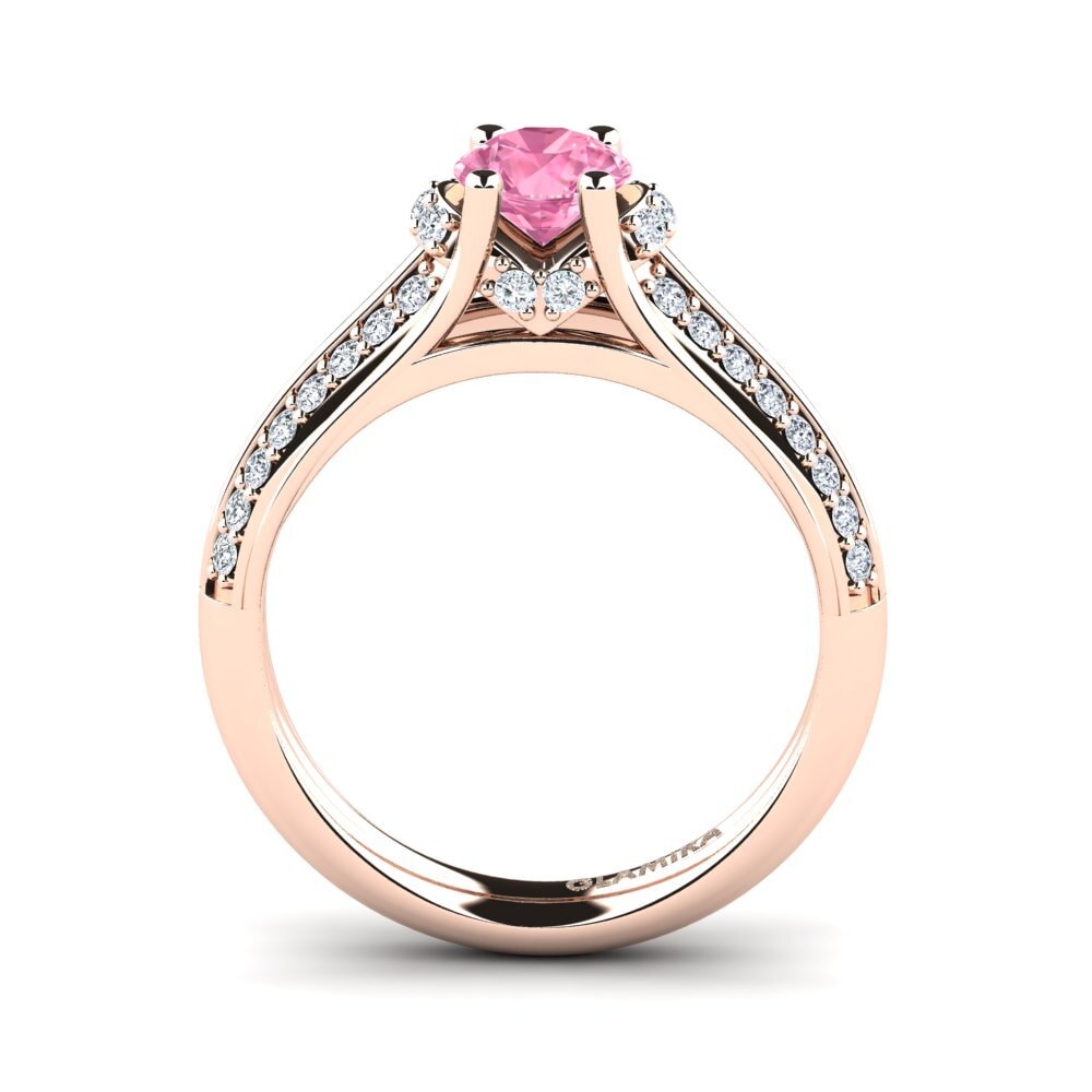 Pink Sapphire Engagement Ring Eleta