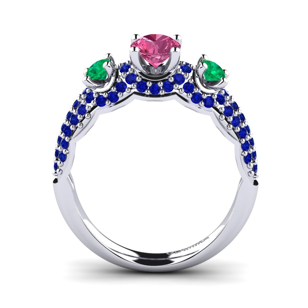Pink Tourmaline Engagement Ring Lilava