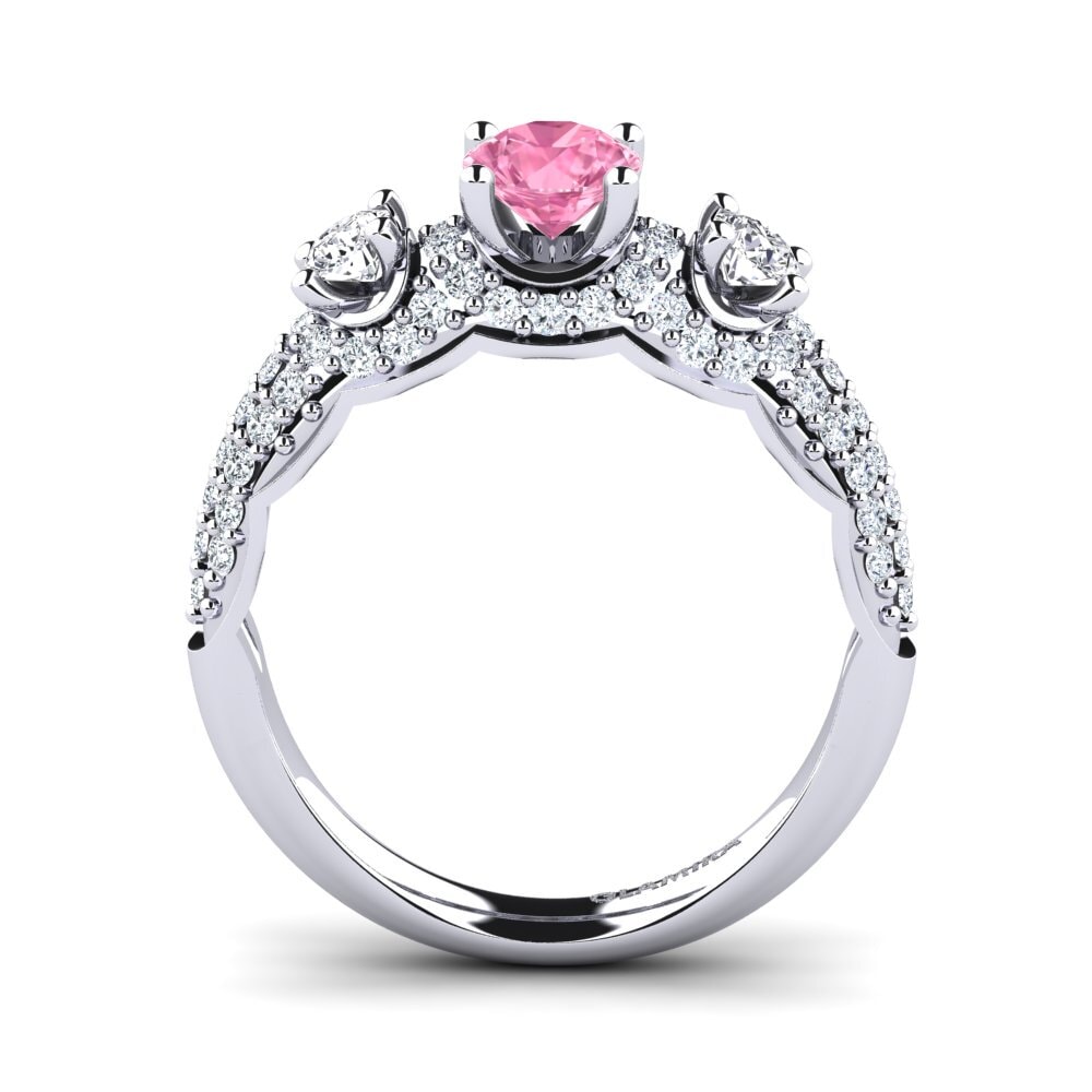Pink Sapphire Engagement Ring Lilava
