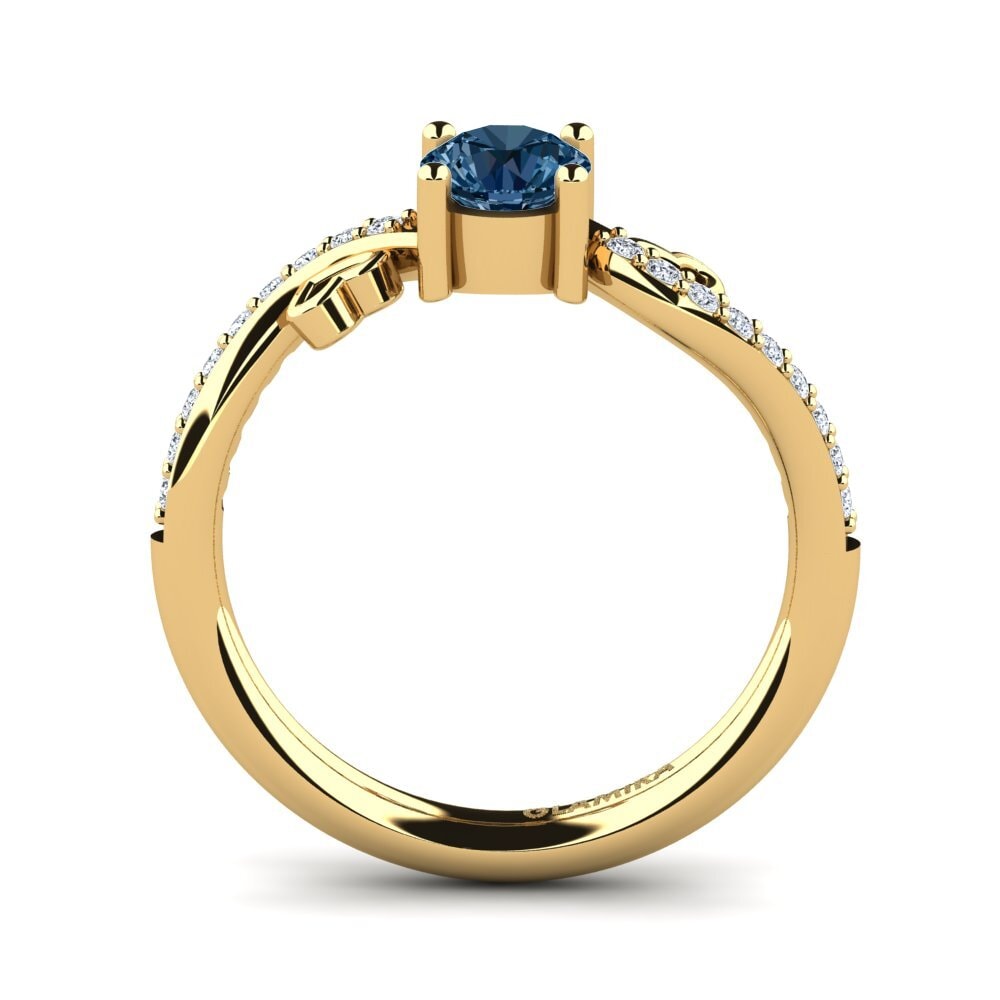 Diamant Bleu Bague de fiançailles Mabule