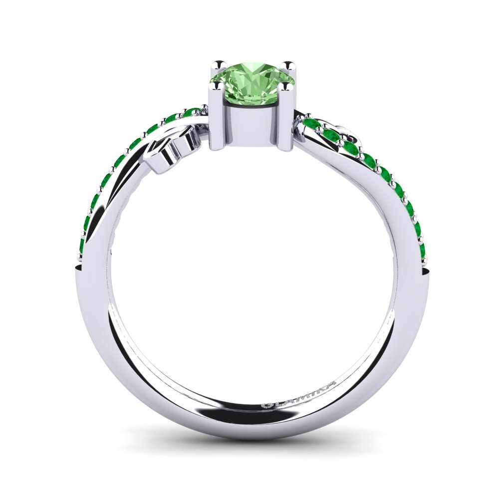 White Silver Engagement Ring Mabule