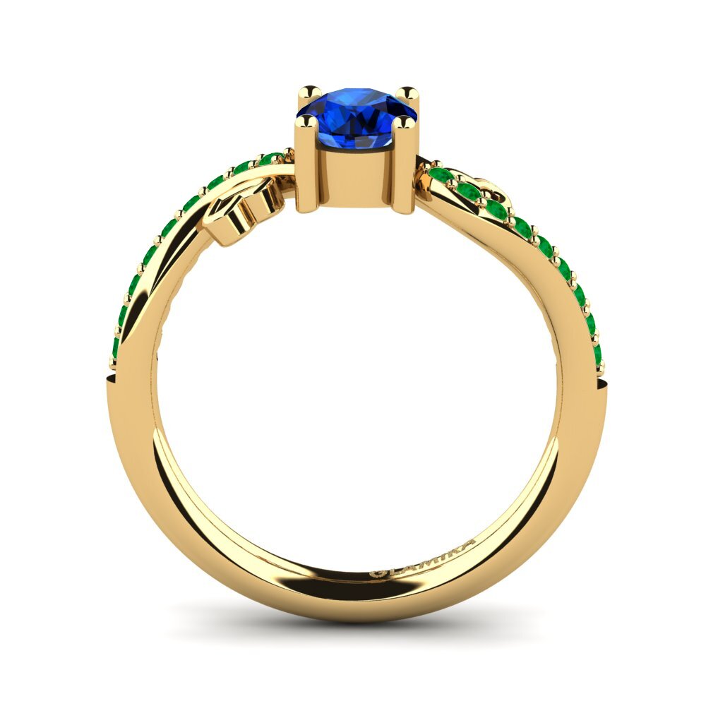 Sapphire (Lab Created) Engagement Ring Mabule