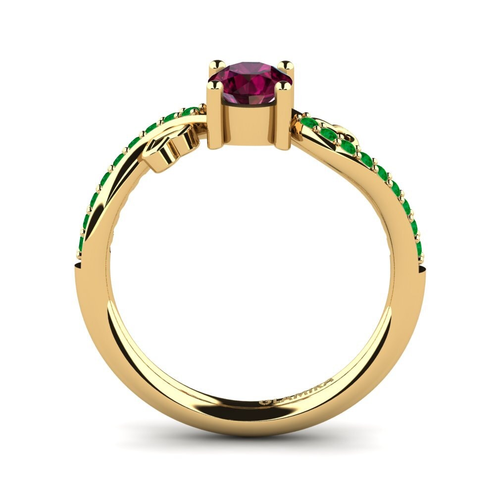 Rhodolite Garnet Engagement Ring Mabule