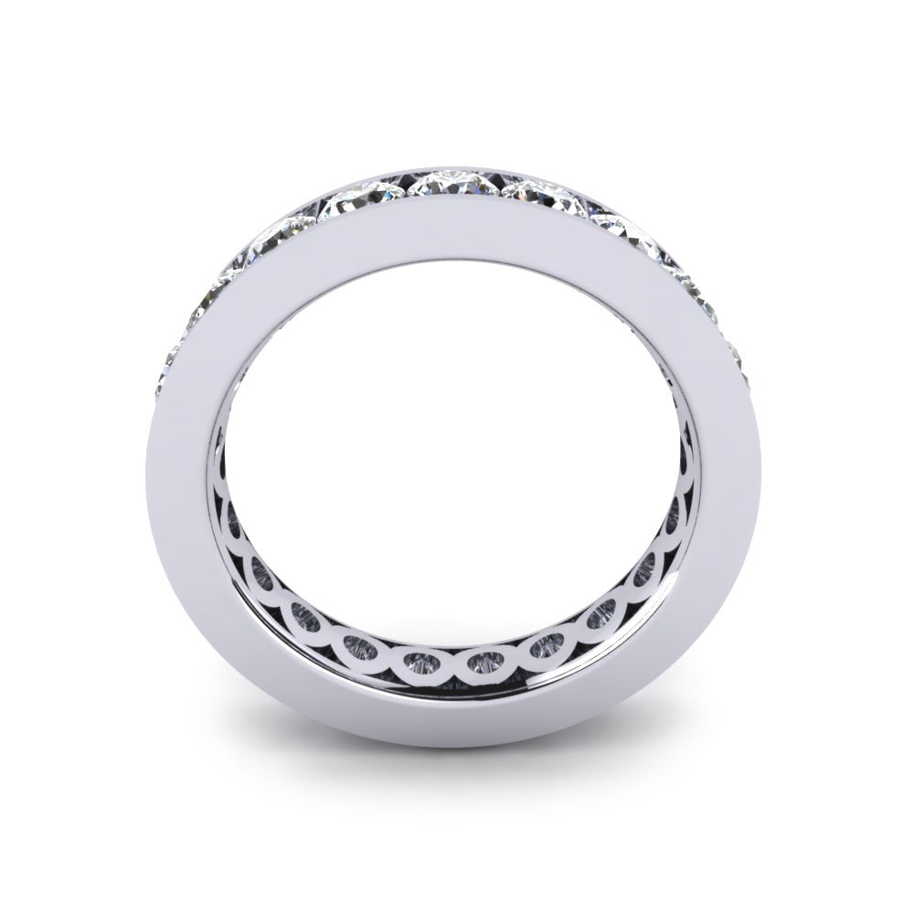 950 Palladium White sapphire Ring Karen