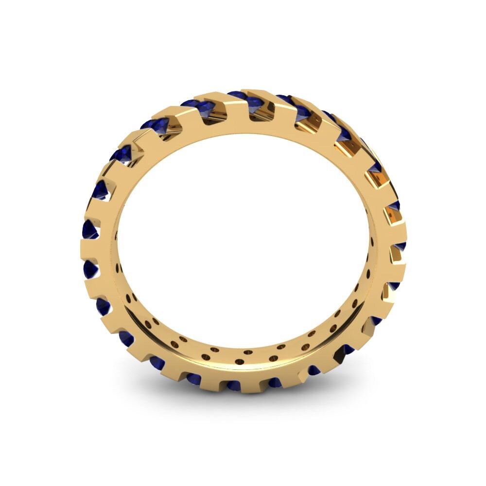 Dark Blue Zirconia Ring Amber