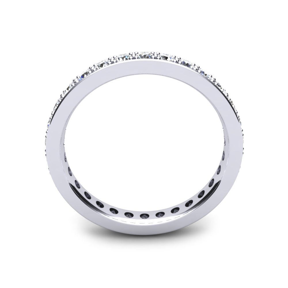 950 Palladium White sapphire Ring Kendra