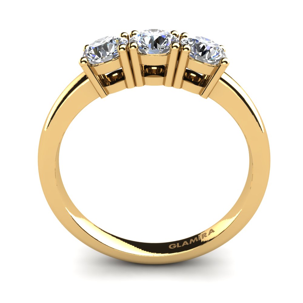 18k Yellow Gold Engagement Ring Odelia