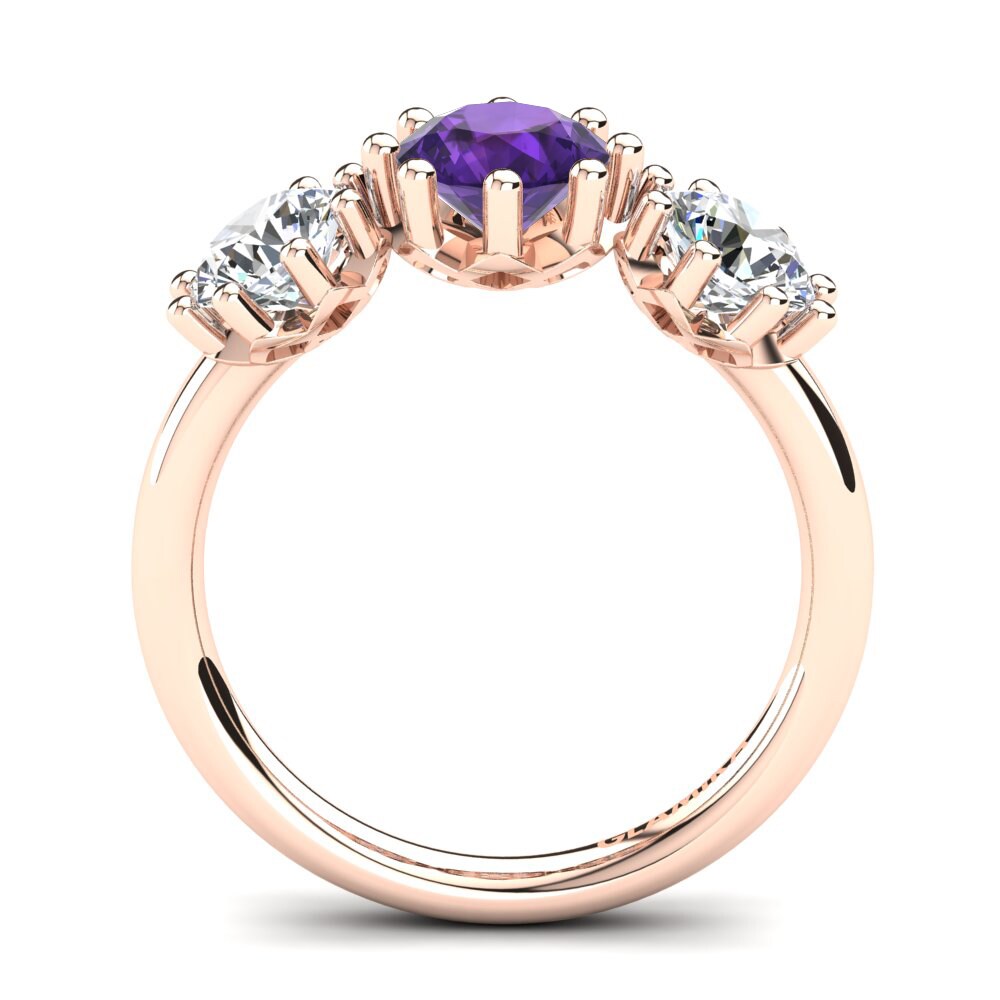 Amatista Anillo de compromiso Alma