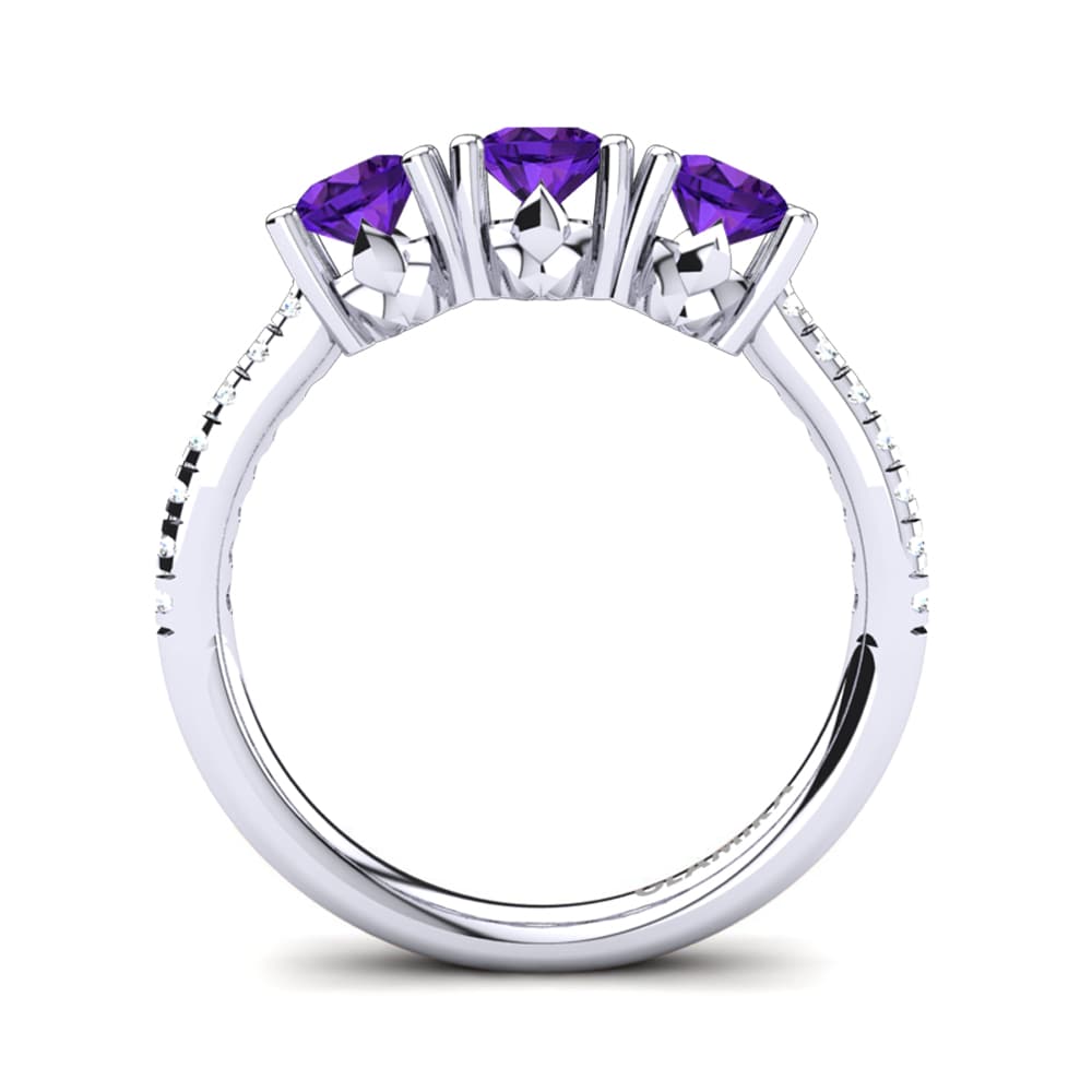 Amatista Anillo de compromiso Aluz