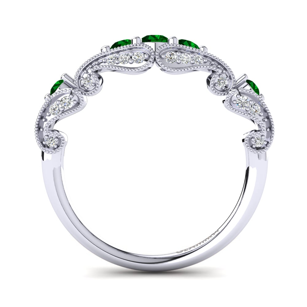 Emerald Engagement Ring Ambrogia