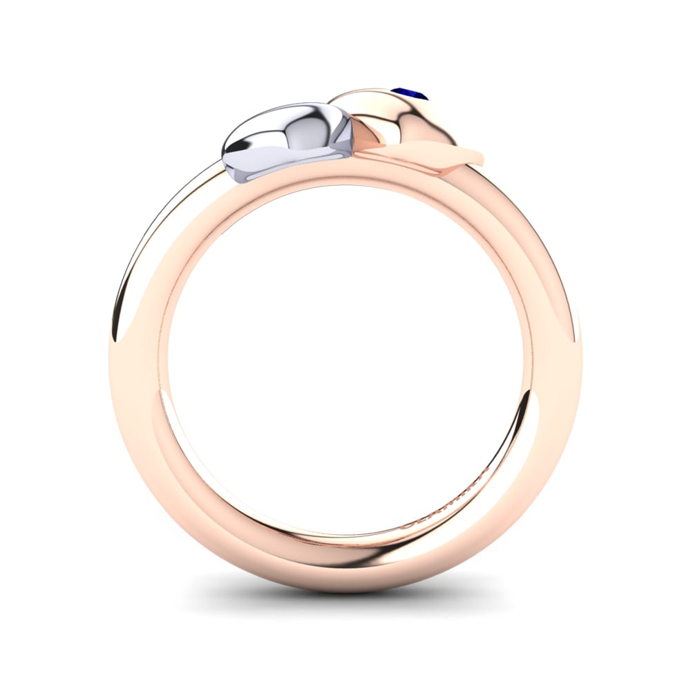 Dark Blue Zirconia Knuckle Ring Anthia
