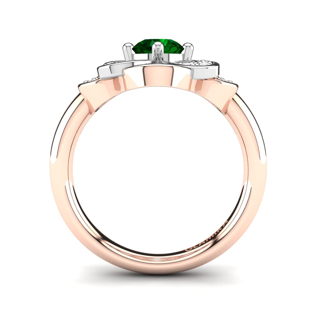 Circonita Verde Anillo Aubina