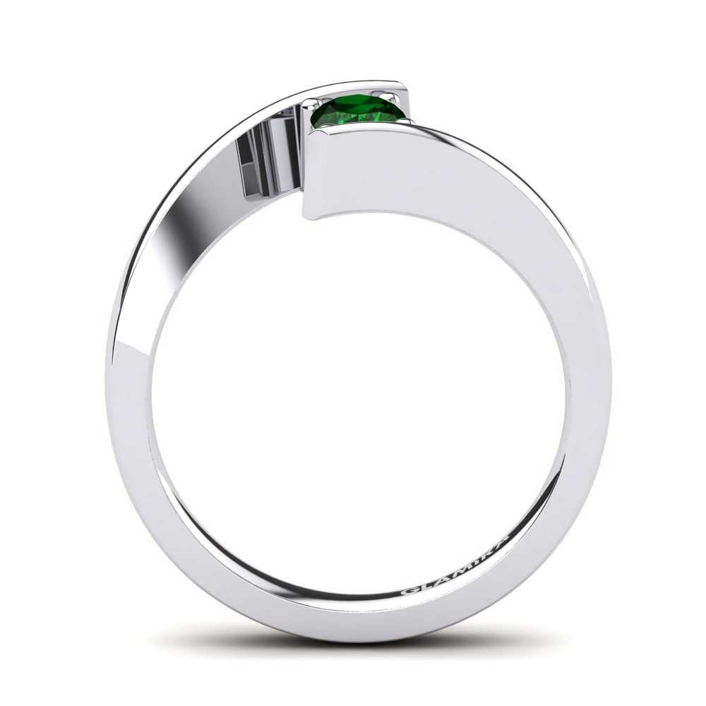 Green Zirconia Engagement Ring Bernice